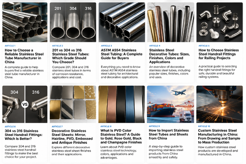Aktueller Firmenfall über How to Choose a Reliable Stainless Steel Tube Manufacturer in China