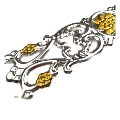 Qualität  Customizable Stainless Steel Decorative Scrolls & Floral Ornaments with Polished Silver Finish for Architectural Metalwork usine