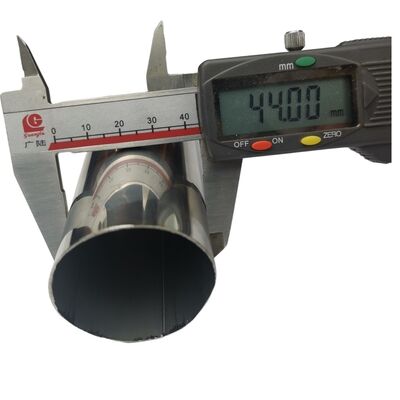 Qualität  1 3/4" 44.5mm Stainless Steel Round Pipe 0.4-3.0mm Wall Thickness 600 Grit Satin Finish 304 Inox Tube, 201/316L Optional usine