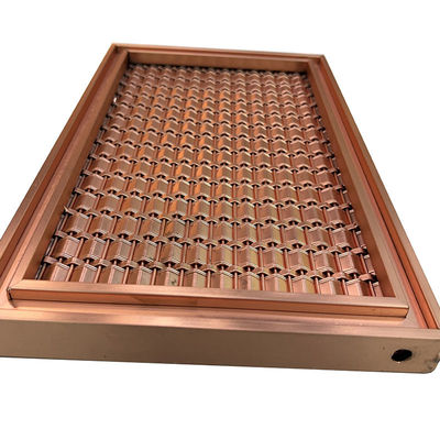 Kundengebundene Spezifikation AISI 201 304 316 Rose Gold Stainless Steel Grid Masche