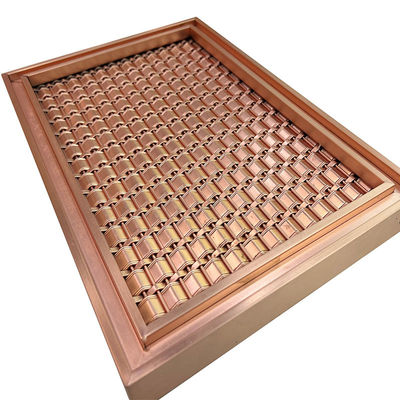 Kundengebundene Spezifikation AISI 201 304 316 Rose Gold Stainless Steel Grid Masche