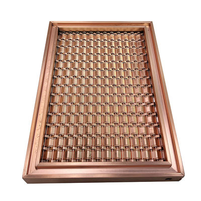 Kundengebundene Spezifikation AISI 201 304 316 Rose Gold Stainless Steel Grid Masche