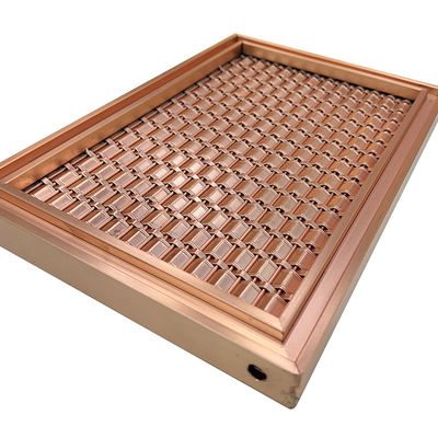 Kundengebundene Spezifikation AISI 201 304 316 Rose Gold Stainless Steel Grid Masche