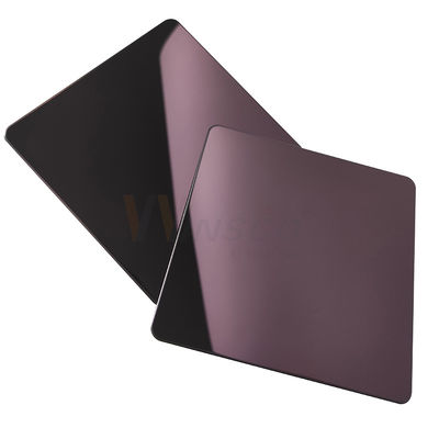 AISI Rose Gold 5x10 walzte 201 Spiegel-Blech der Edelstahl-Platten-8k kalt