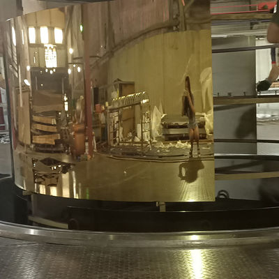 Titanedelstahl-Spiegel des gold304 beenden 1219mm für Dekoration