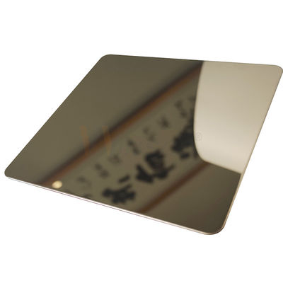 AISI 201 304 316 Champagne Gold Stainless Steel Sheet mit Superspiegel-Ende