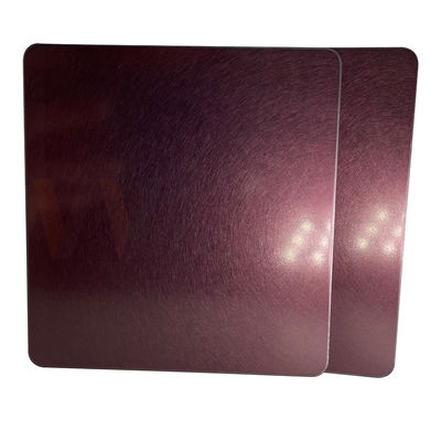 walzte dekoratives Edelstahlblech 4x10 Rose Gold Vibration kalt