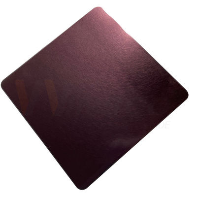 walzte dekoratives Edelstahlblech 4x10 Rose Gold Vibration kalt