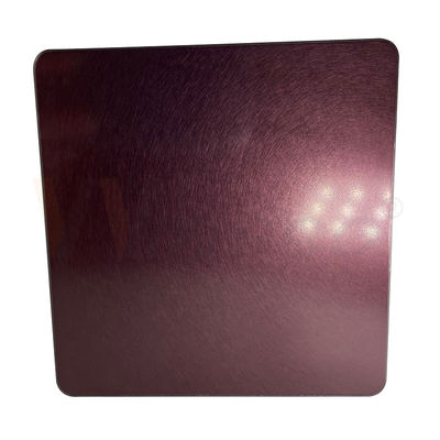 walzte dekoratives Edelstahlblech 4x10 Rose Gold Vibration kalt