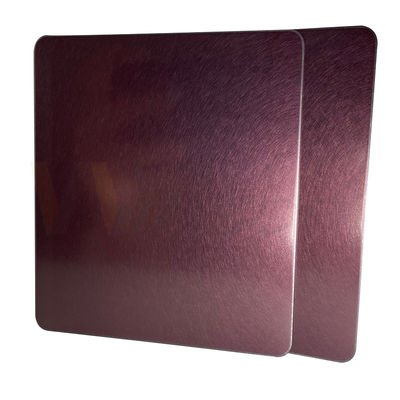 walzte dekoratives Edelstahlblech 4x10 Rose Gold Vibration kalt