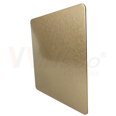 1219mm dekoratives Edelstahlblech Champagne Gold Vibration Finish 201 304 316