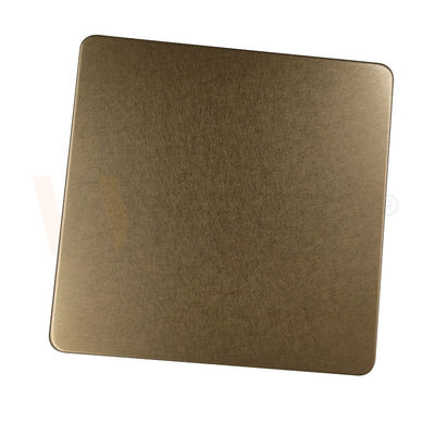 1219mm dekoratives Edelstahlblech Champagne Gold Vibration Finish 201 304 316