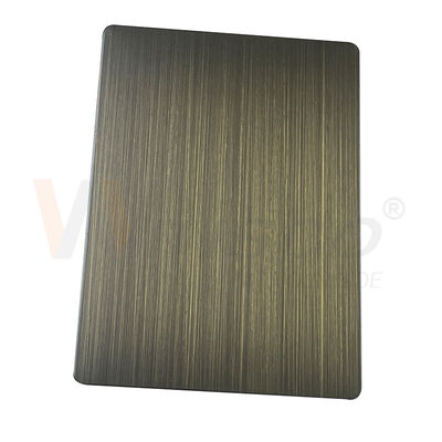 316 schwärzte dekorative Hand des Edelstahlblech-3mm gebürstete grüne Bronze