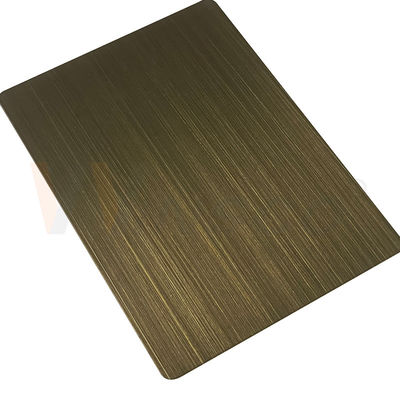 316 schwärzte dekorative Hand des Edelstahlblech-3mm gebürstete grüne Bronze