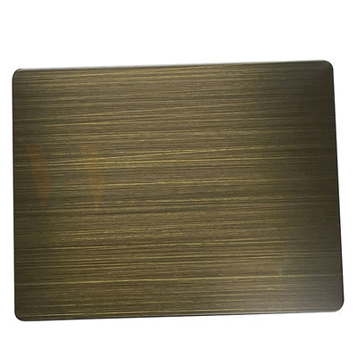 316 schwärzte dekorative Hand des Edelstahlblech-3mm gebürstete grüne Bronze