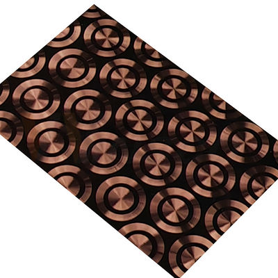 Farbe-CD die Rose Gold Decorative Stainless Steel-Blech-PVD, die Laser 3D poliert, walzte kalt
