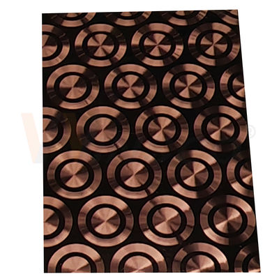 Farbe-CD die Rose Gold Decorative Stainless Steel-Blech-PVD, die Laser 3D poliert, walzte kalt