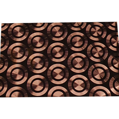 Farbe-CD die Rose Gold Decorative Stainless Steel-Blech-PVD, die Laser 3D poliert, walzte kalt