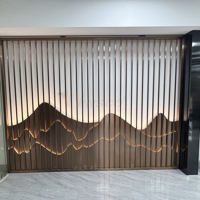 Edelstahl-Art Partition Wall Inox Divider-Schirm des Klubhaus-0.4-20mm
