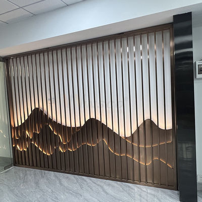 Edelstahl-Art Partition Wall Inox Divider-Schirm des Klubhaus-0.4-20mm