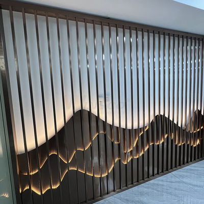 Edelstahl-Art Partition Wall Inox Divider-Schirm des Klubhaus-0.4-20mm