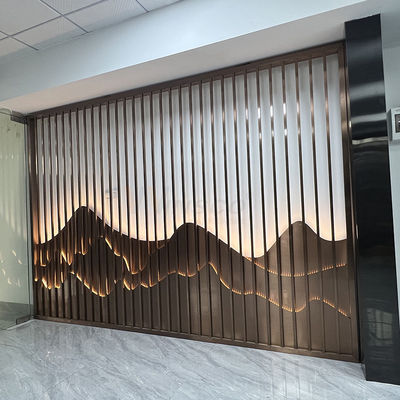 Edelstahl-Art Partition Wall Inox Divider-Schirm des Klubhaus-0.4-20mm