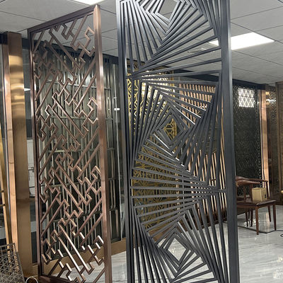 Spitzenwand-Art Stainless Steel Divider Screen-Fach für Schlafzimmer-Entwurf