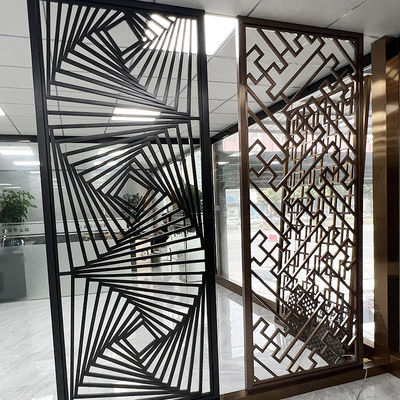Spitzenwand-Art Stainless Steel Divider Screen-Fach für Schlafzimmer-Entwurf
