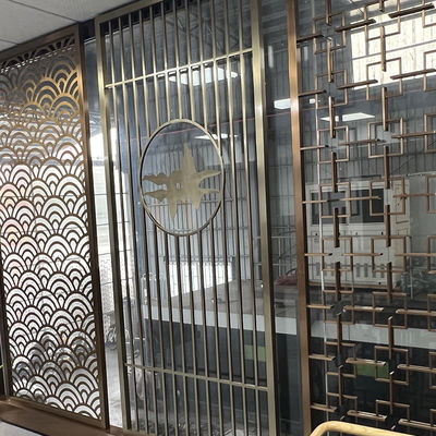 Architekturedelstahl-Schirm-Fach-Metallwand-Teiler nach Maß