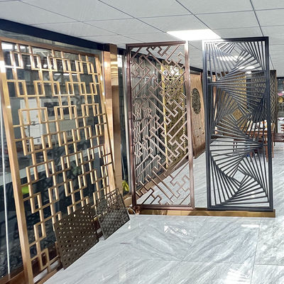 Titan-Golde bürstete Esszimmer-Schirm-Wand-Edelstahl Art Panels 1250mm