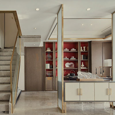1219mm Edelstahl-Schirm-Fach-Innenwohnzimmer-Teiler für Luxuslandhaus-Dekoration