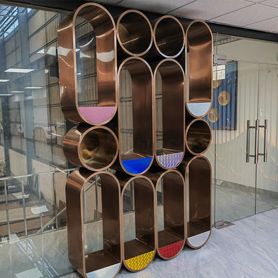2000 mm Kunst Edelstahl Bildschirm Trennwand