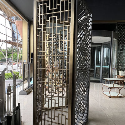 Hotel-Lobby-Fach-Entwurfs-Edelstahl-Wand-Teiler