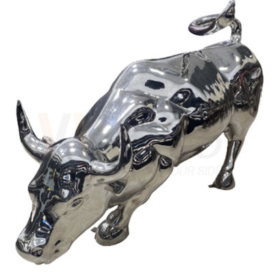 201 304 316 Kuhform-Skulptur-Edelstahl-Metallherstellung mit 8k-Spiegeloberflächen