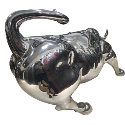 201 304 316 Kuhform-Skulptur-Edelstahl-Metallherstellung mit 8k-Spiegeloberflächen