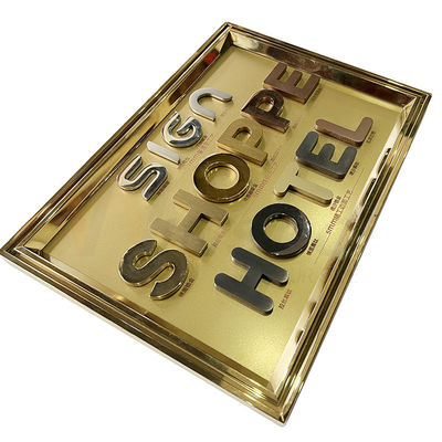 Laser, der 201 304 316 Grad-Edelstahl-Hotel Signage-Metallherstellung schneidet