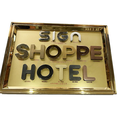 Laser, der 201 304 316 Grad-Edelstahl-Hotel Signage-Metallherstellung schneidet