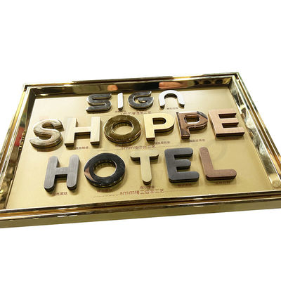 Laser, der 201 304 316 Grad-Edelstahl-Hotel Signage-Metallherstellung schneidet