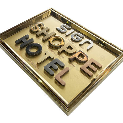 Laser, der 201 304 316 Grad-Edelstahl-Hotel Signage-Metallherstellung schneidet