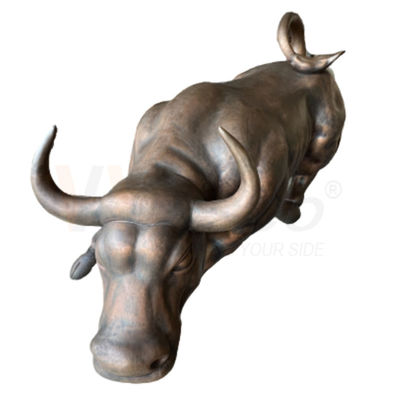 Antike Bronzekuh-Form-Skulptur, die kundenspezifische Edelstahl-Herstellung verbiegt