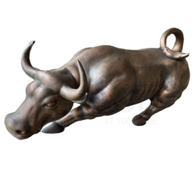 Antike Bronzekuh-Form-Skulptur, die kundenspezifische Edelstahl-Herstellung verbiegt