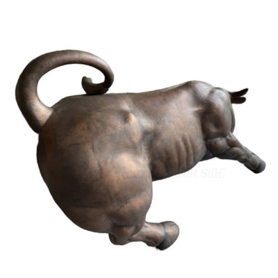 Antike Bronzekuh-Form-Skulptur, die kundenspezifische Edelstahl-Herstellung verbiegt