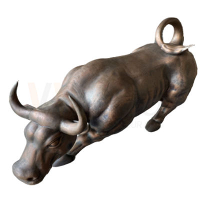 Antike Bronzekuh-Form-Skulptur, die kundenspezifische Edelstahl-Herstellung verbiegt