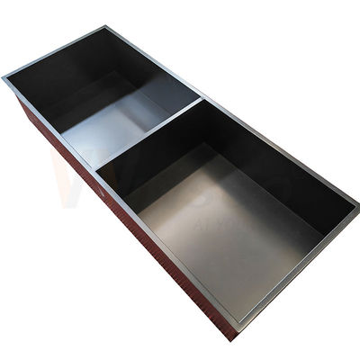 Haarstrichfertiger Edelstahl-Metallherstellungs-schwarzer Titanhandwäsche-Behälter