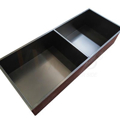 Haarstrichfertiger Edelstahl-Metallherstellungs-schwarzer Titanhandwäsche-Behälter