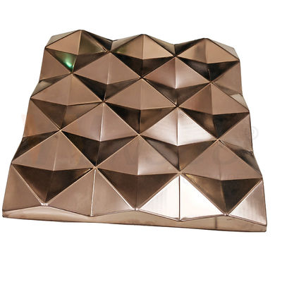 4x8 prägte Edelstahlblech AISI 201 304 316 Rose Gold Brushed Ornamental