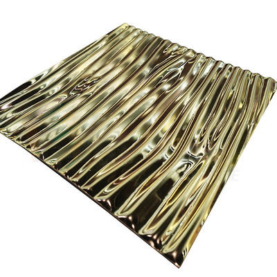 Nut prägeartiges Edelstahlblech kundenspezifische SS 201 sandstrahlen 304 316 Titan-Gold