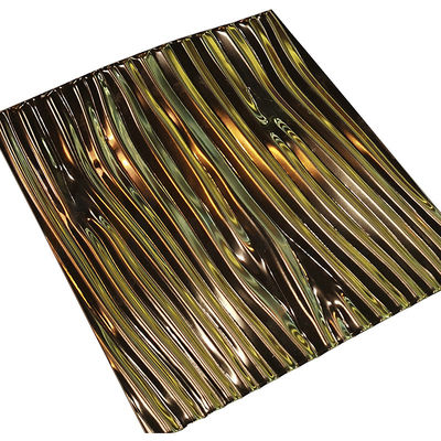 Nut prägeartiges Edelstahlblech kundenspezifische SS 201 sandstrahlen 304 316 Titan-Gold