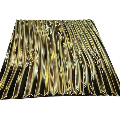 Nut prägeartiges Edelstahlblech kundenspezifische SS 201 sandstrahlen 304 316 Titan-Gold