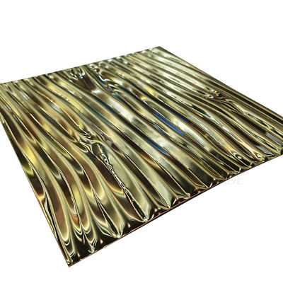 Nut prägeartiges Edelstahlblech kundenspezifische SS 201 sandstrahlen 304 316 Titan-Gold